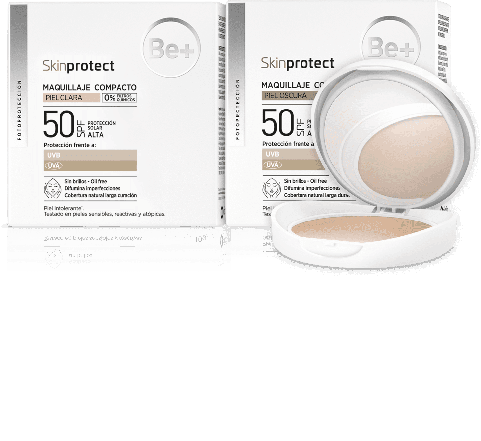 Be+ Skinprotect Maquillaje Compacto Piel Oscura SPF50 10g